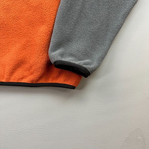Patagonia Synchilla Snap T Jacket Boys Large Orange Gray 1/4 Snap Fleece 65572 - Picture 11 of 15